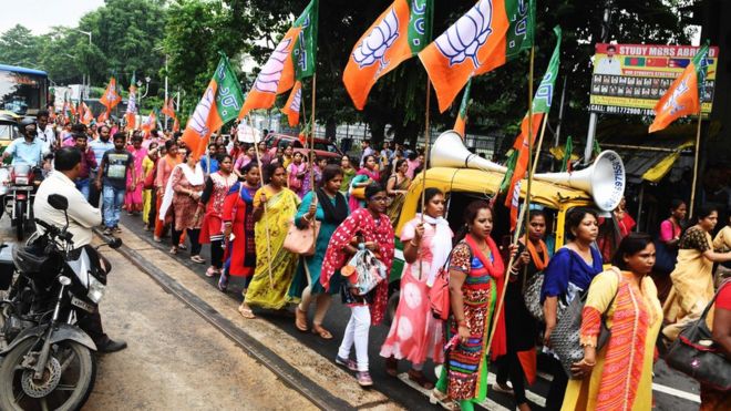 Активисты BJP поддержали ход NCR