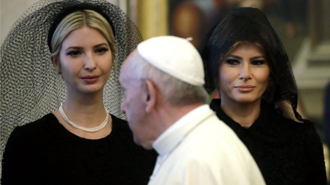 Иванка и Мелания Трамп в Ватикане