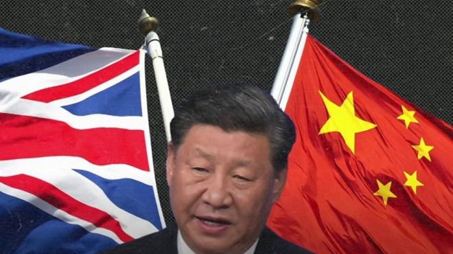 UK China flag