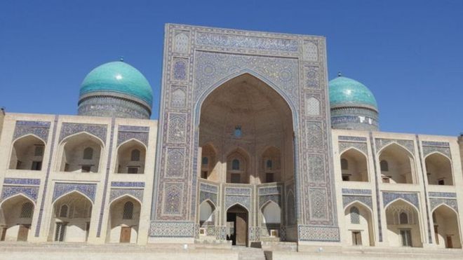Ponto turístico no Uzbequistão