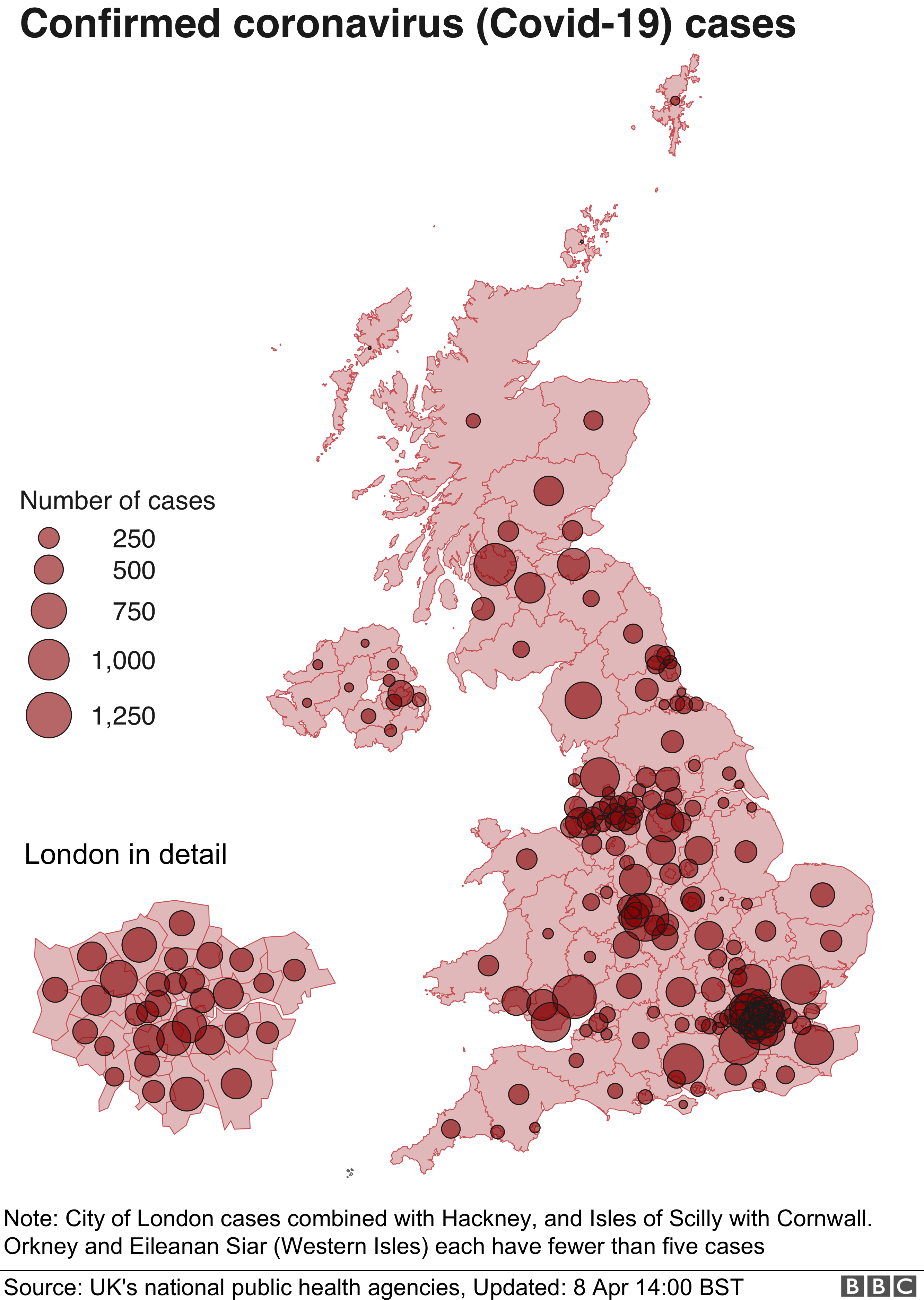 ☣ CORONAVIRUS ☣ - Minuto y Contagiado - Vol.41 #foroazkenaUnido - Página 6 _111713556_uk_la_map_8apr-nc