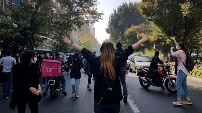 تظاهرات در تهران / اول اکتبر ماه 