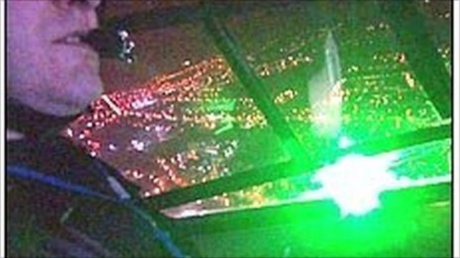 Everything you need to know about lasers (because people are pointing them  at planes) - BBC News