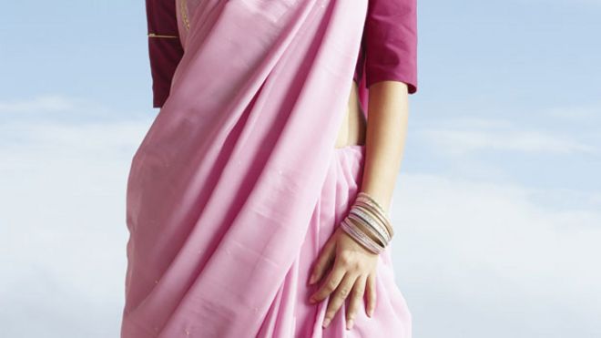 Woman wearing sari