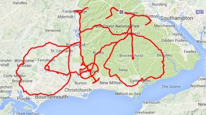 Map A Run For Me Marriage Proposal Mapped Out By Portsmouth Jogger's App - Bbc News