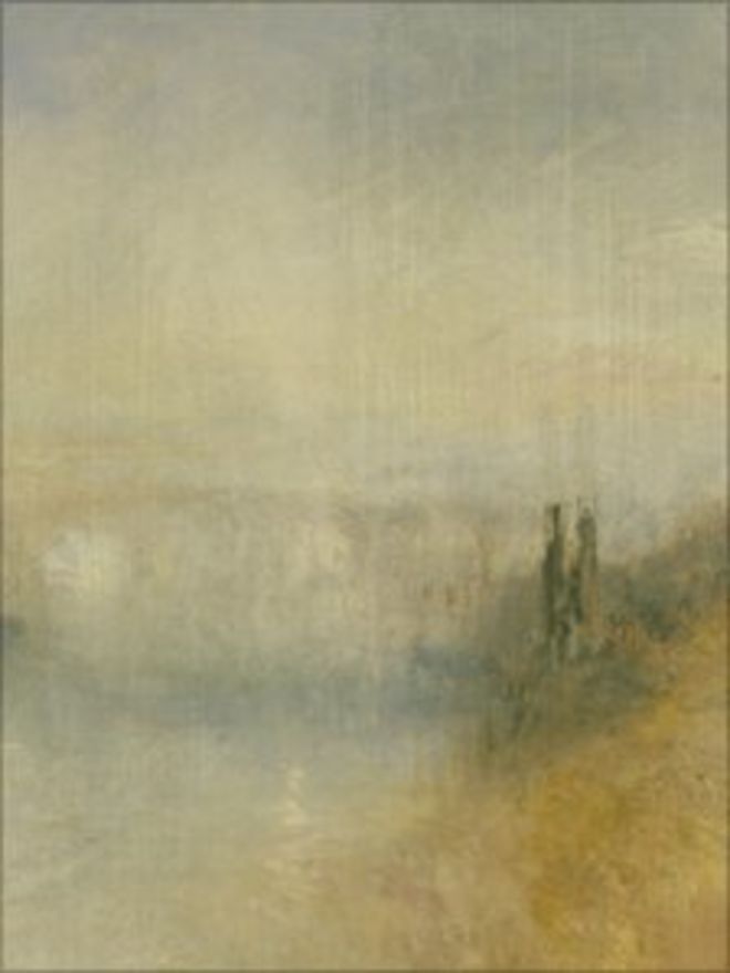 Деталь из реки, увиденной с холма, автор JMW Turner