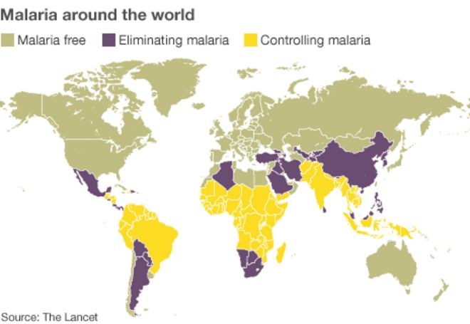 Глобальная карта малярии