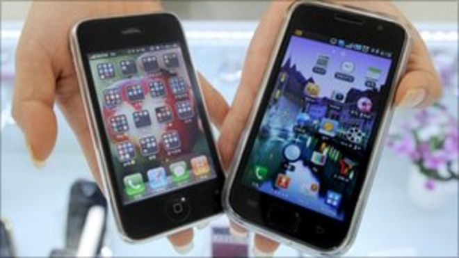 Samsung Galaxy и iPhone