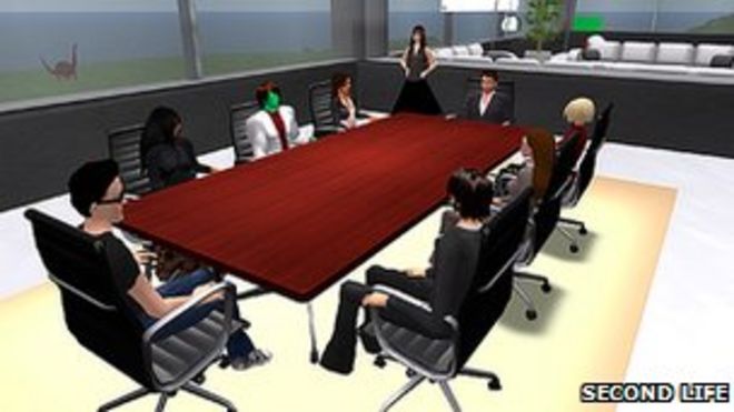 Деловая встреча в Second Life