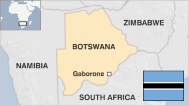 Карта Ботсваны
