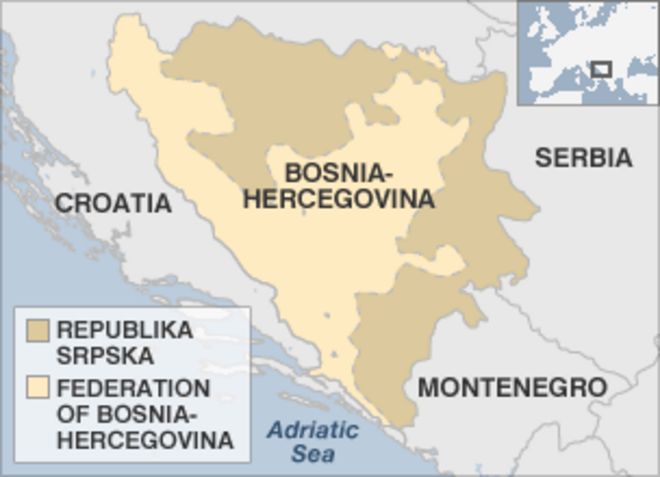 Карта Боснии
