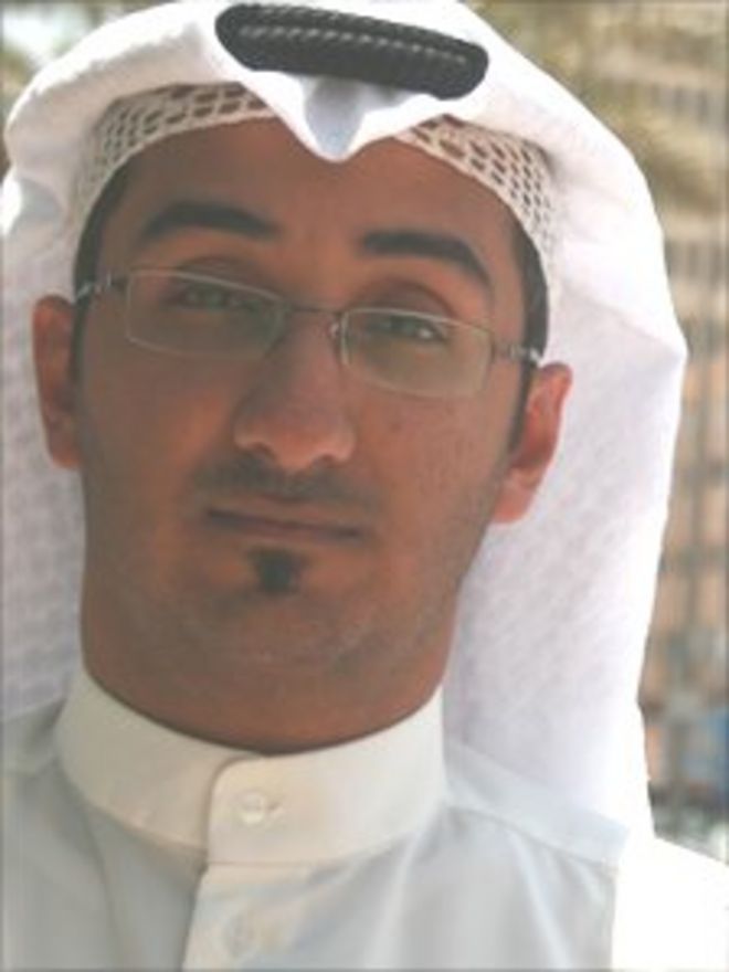 Наваф Аль Бадер из кувейтского собрания Бидун, группа, представляющая сообщество