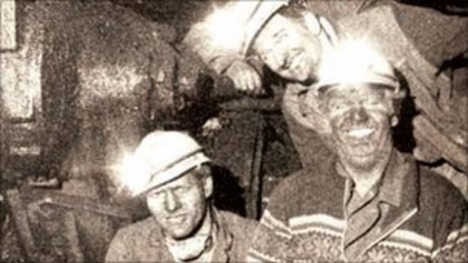 На угольном забое в шахте Бершама в 1986 году
