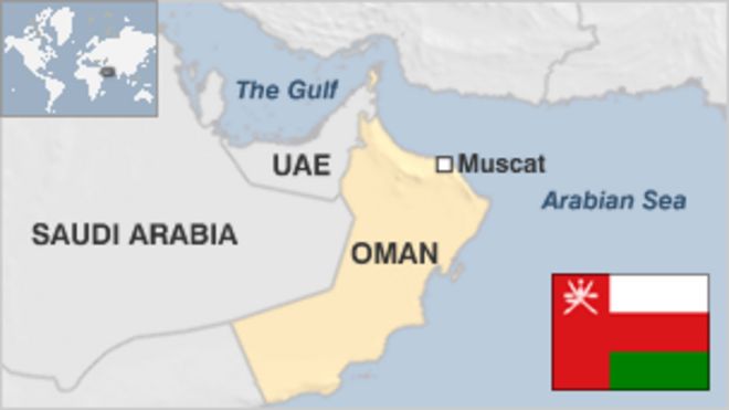 Карта Омана