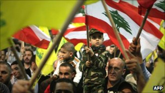 Митинг сторонников Хезболлы