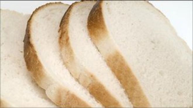 Ломтики белого хлеба