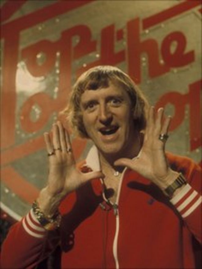 Джимми Сэвил представляет Top of the Pops в 1976 году