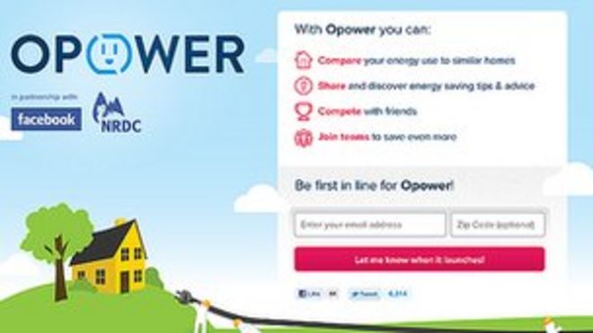 Страница Opower Facebook