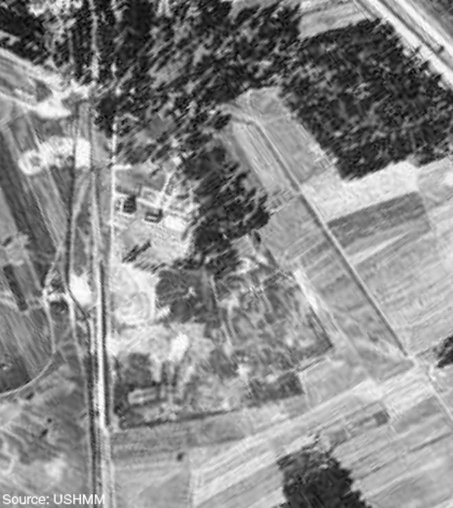 Фотография Треблинки, сделанная 30 ноября 1943 года (Фото: Национальное управление архивов и документации, Колледж-Парк)