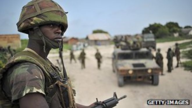 Кенийский солдат в Сомали