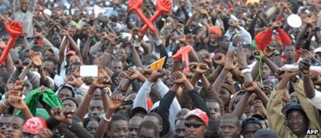 Сенегал против оппозиции кандидатуре Абдулая Уэйда 27 января 2012 года в Дакаре