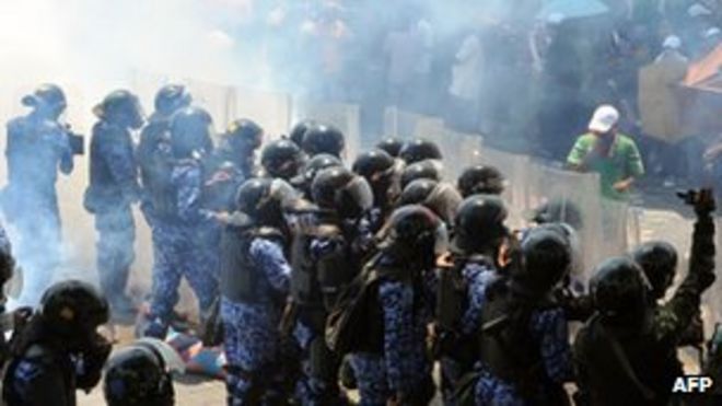 Протесты на Мальдивах в понедельник