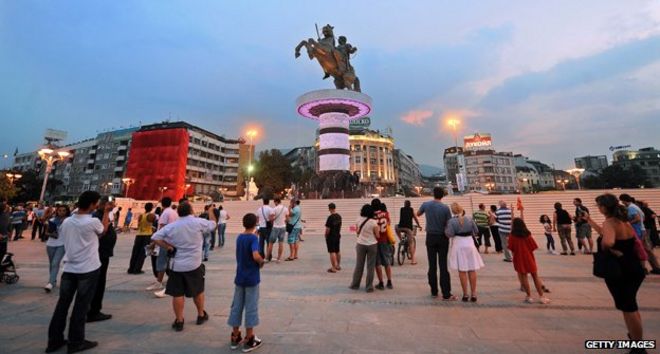 Статуя Александра Македонского в Скопье