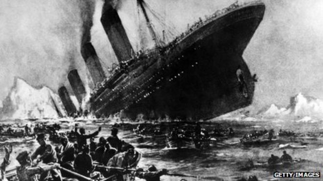 Гравюра погружения Титаника