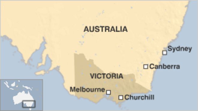 Карта юго-восточной Австралии