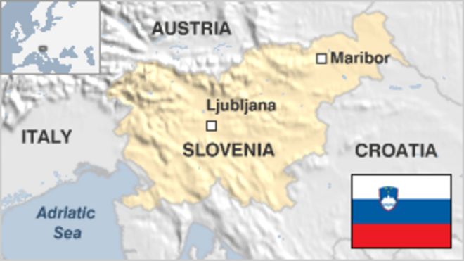 Карта Словении