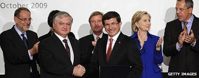 Церемония турецко-армянского соглашения о нормализации отношений