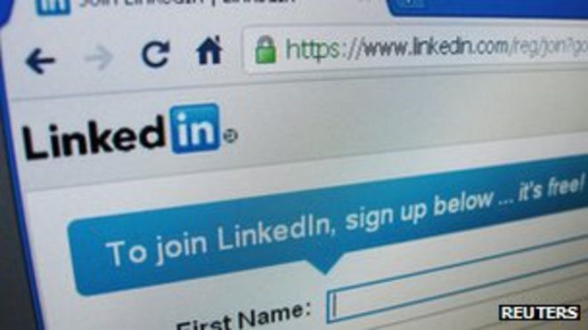 Домашняя страница LinkedIn