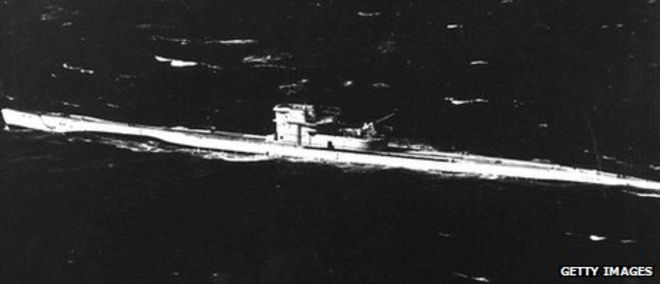 Подводная лодка сфотографирована в 1940 году