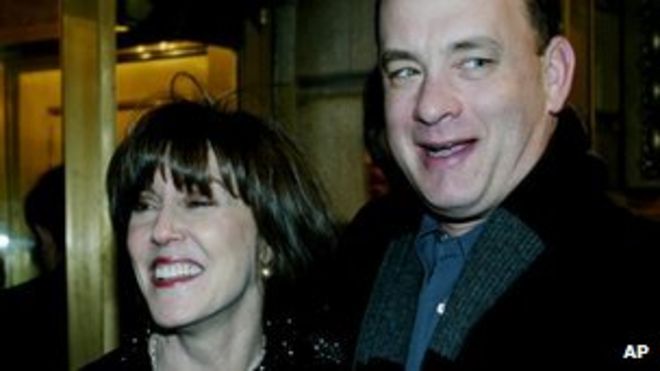 Нора Эфрон и Том Хэнкс в 2002 году