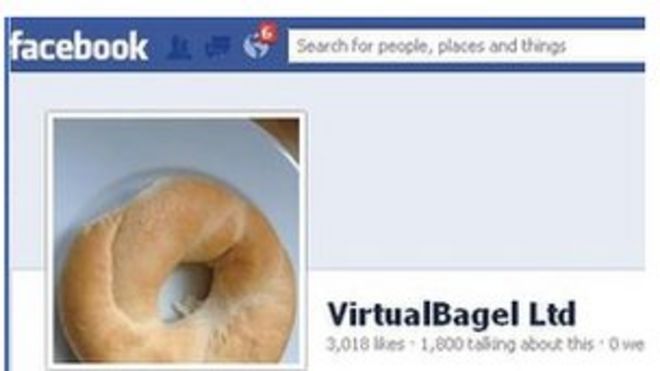 Страница Facebook VirtualBagel