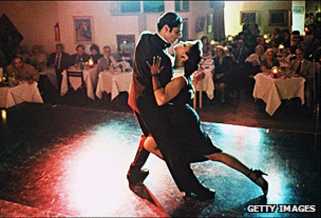 Пара танцует танго