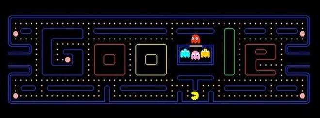 Pac Man Google каракули