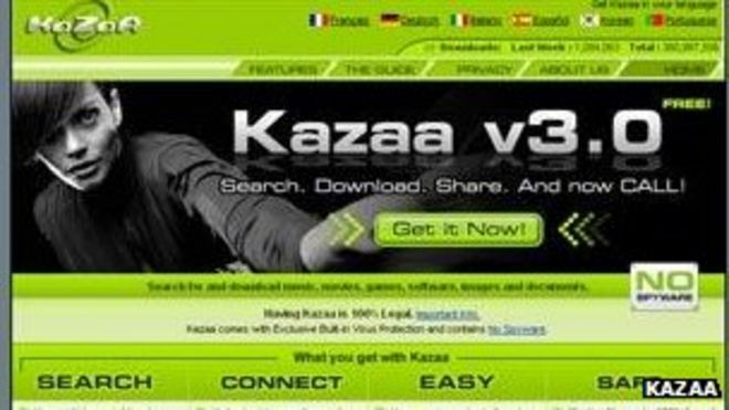 Скриншот Kazaa