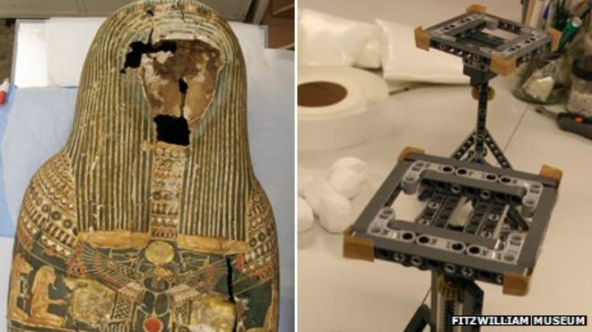 Египетский футляр для мумии и поддержка Lego