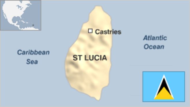 Карта Сент-Люсии