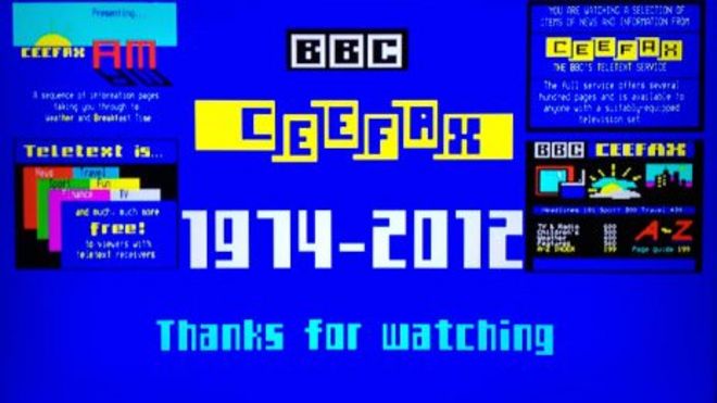 Последняя страница Ceefax