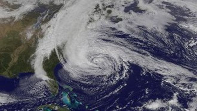 НАСА изображение урагана Сэнди