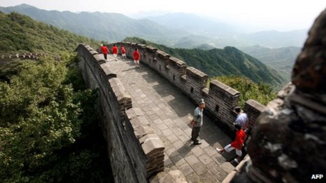 Сечение Великой китайской стены