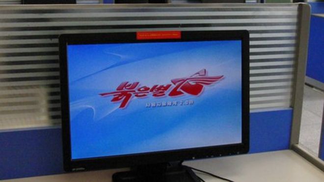 Red Star OS на компьютере в Северной Корее