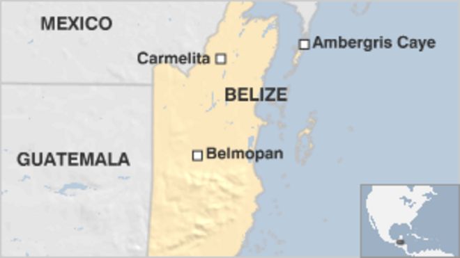 Карта Белиза