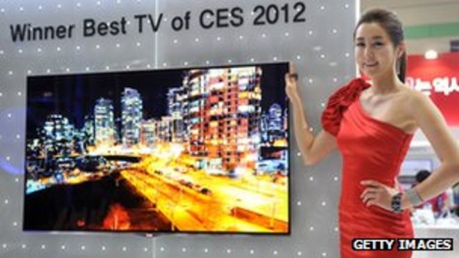 LG OLED TV на выставке CES 2012