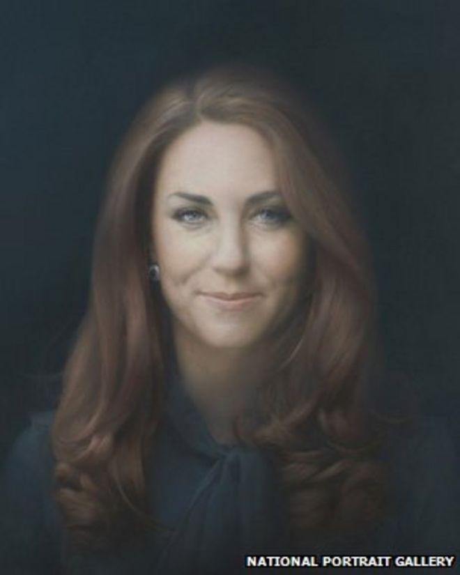 Портрет герцогини Кембриджской улыбается