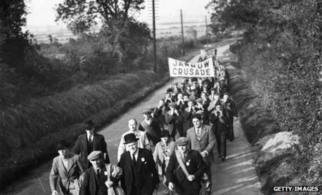 Джарроу Крестовый поход в 1936 году