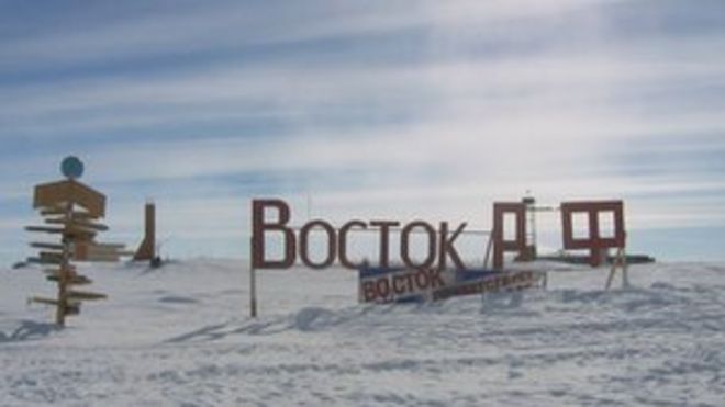 Лагерь на озере Восток