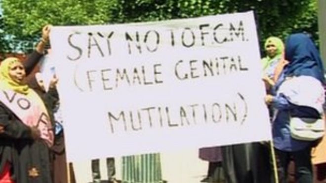 Женщины в Бристоле протестуют против FGM